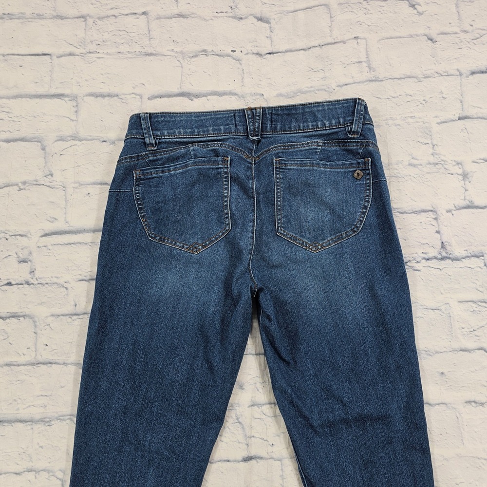 Democracy Jeans Womens 8 Blue Ab Solution Booty Lift Jegging Dark Wash Stretch - Picture 11 of 12